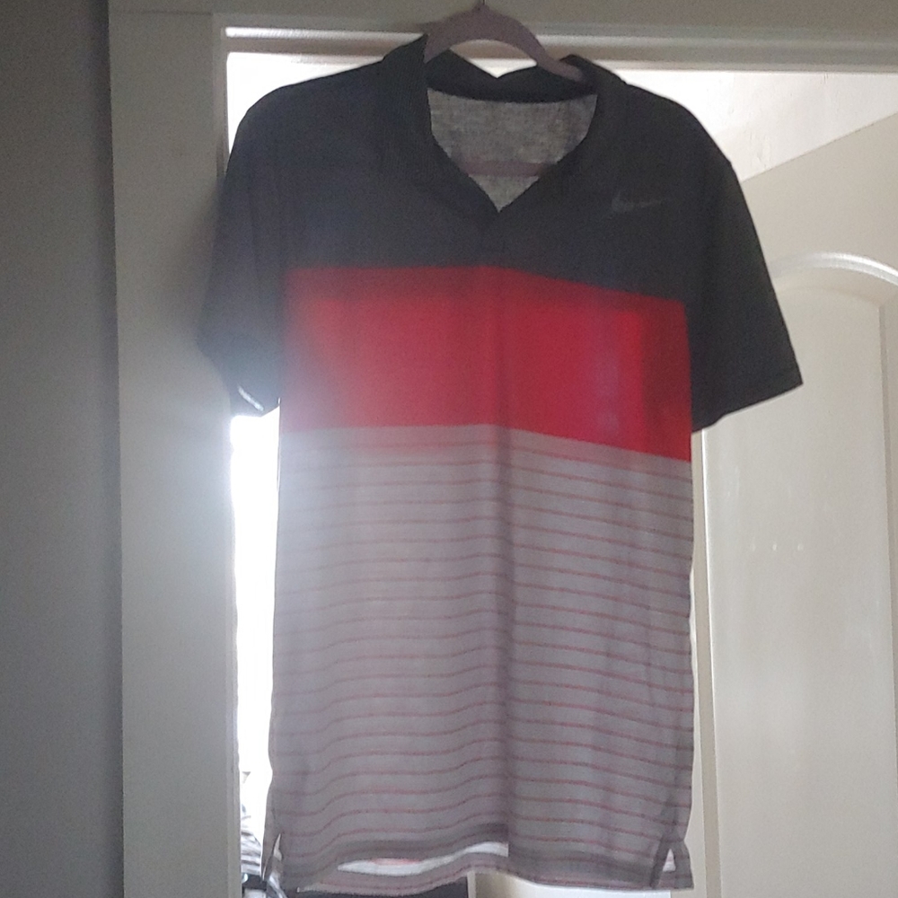 Striped Nike Dri-fit Polo